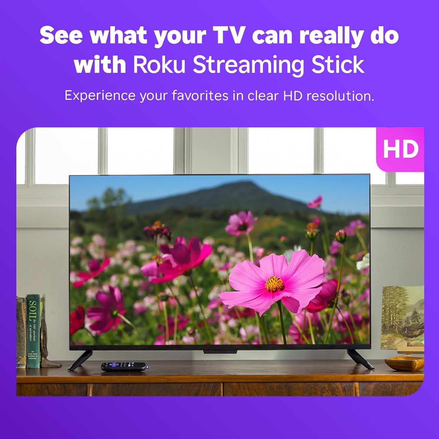 Roku Streaming Stick HD - Portable, No Wall Outlet Needed