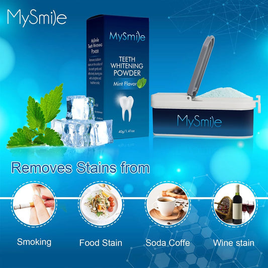 MySmile Teeth Whitener - Non-Toxic Whitening Powder for Sensitive Teeth