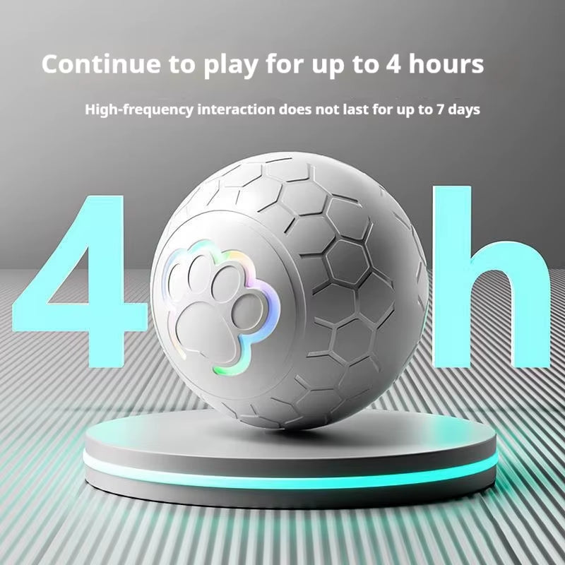 LumaPounce™ Pro - "Smart RGB LED Pet Ball with Auto-Bounce Technology - 4hr Playtime (300mAh USB Rechargeable)
