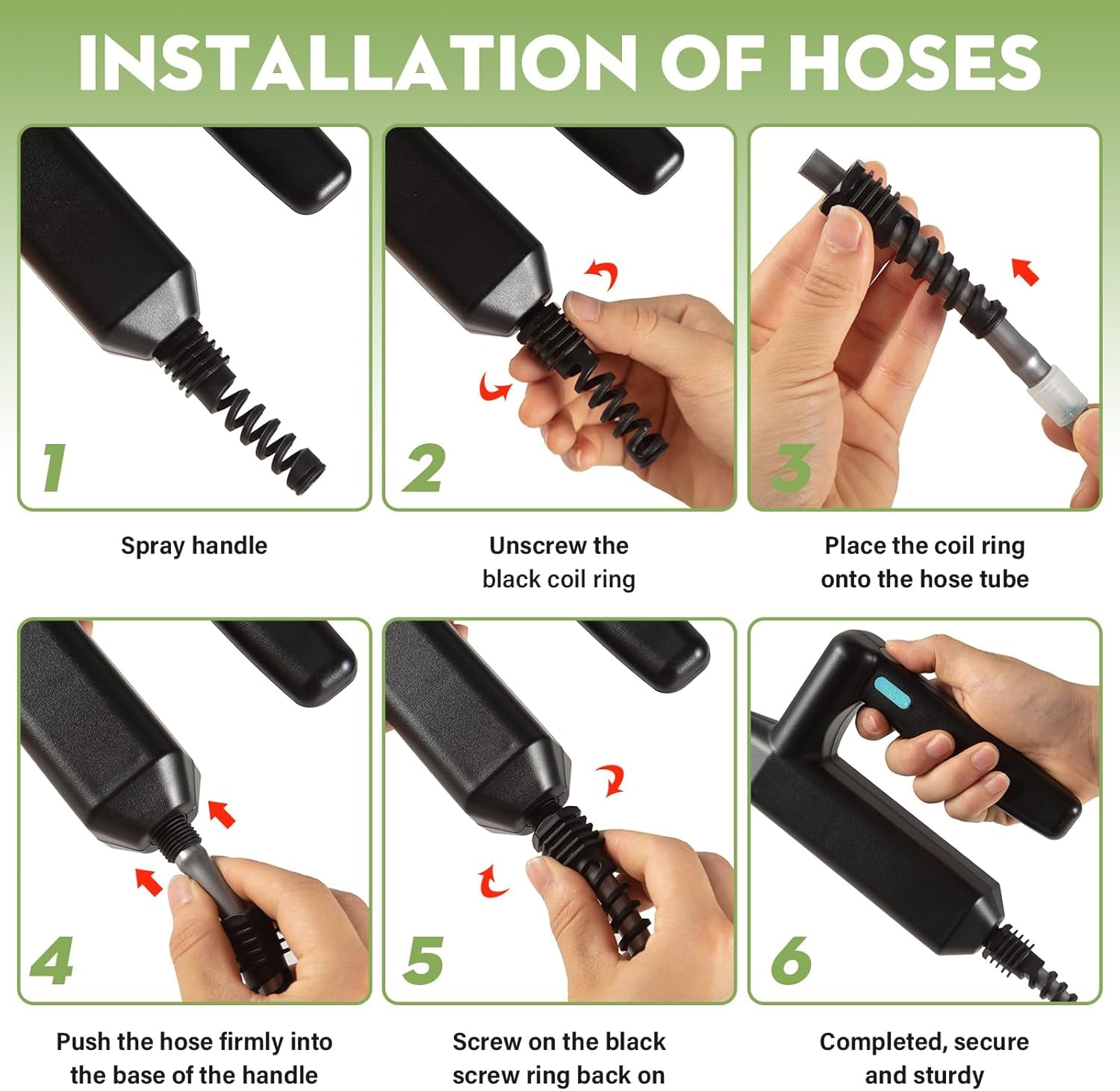 2-Gal Cordless Garden Sprayer - 4 Nozzles, Retractable Wand, 5H Runtime