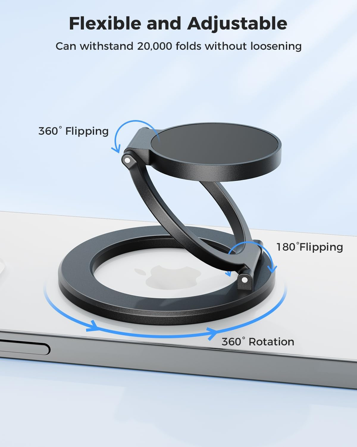 Gym-Proof Phone Grip - 360° Rotating Magnetic Ring for Workouts