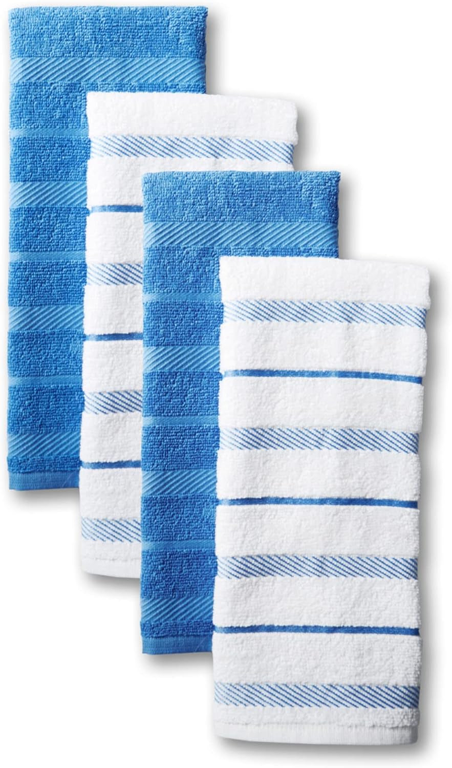 Albany Kitchen Towel Set - 4-Pack Absorbent Cotton (16"x26")