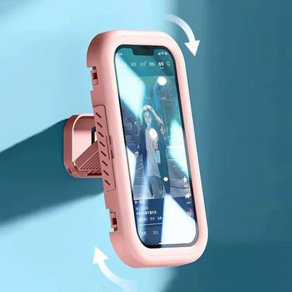 Rotatable Shower Phone Holder - Waterproof & Wall Mountable Case