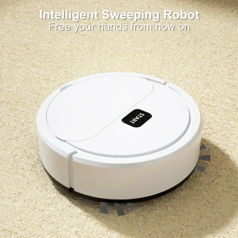Automatic Portable Mini Home Floor Robotic Vacuum Cleaner USB Rechargeable Wet Dry Three-In-One Sweeping Machine for Home, Office