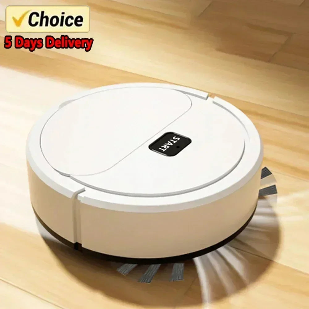 Automatic Portable Mini Home Floor Robotic Vacuum Cleaner USB Rechargeable Wet Dry Three-In-One Sweeping Machine for Home, Office