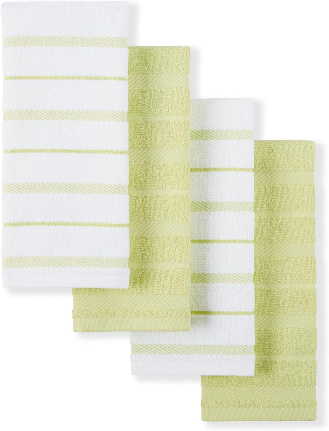 Albany Kitchen Towel Set - 4-Pack Absorbent Cotton (16"x26")