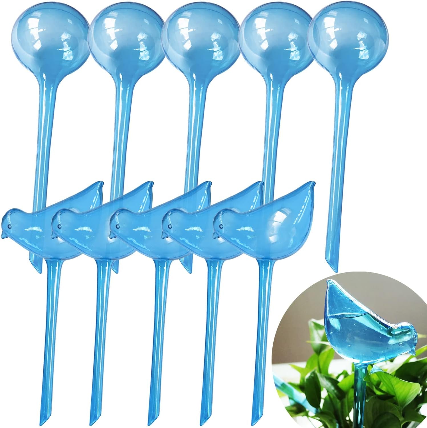 Automatic Watering Globes (10-Pack) - Indoor/Outdoor Use