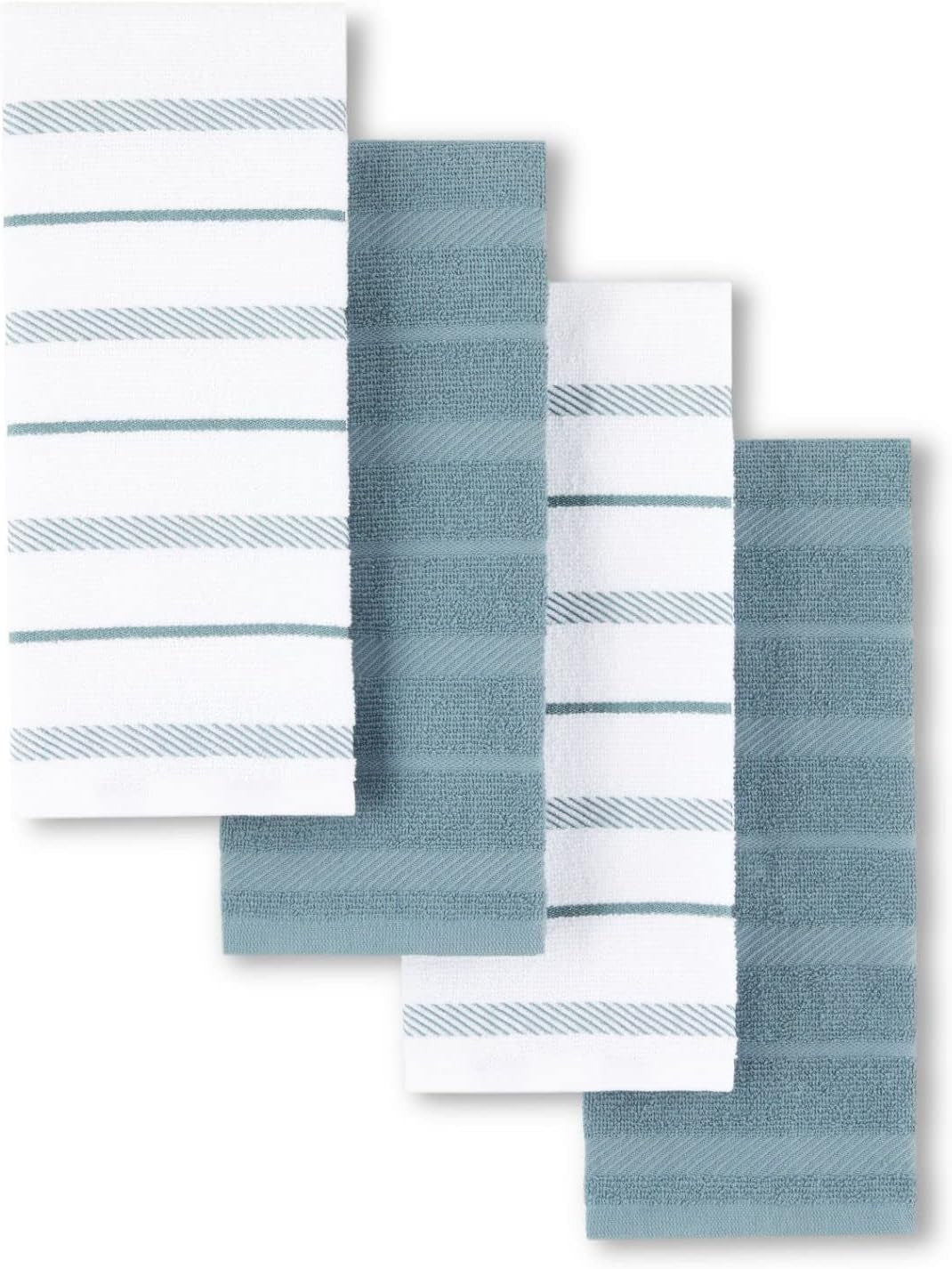 Albany Kitchen Towel Set - 4-Pack Absorbent Cotton (16"x26")