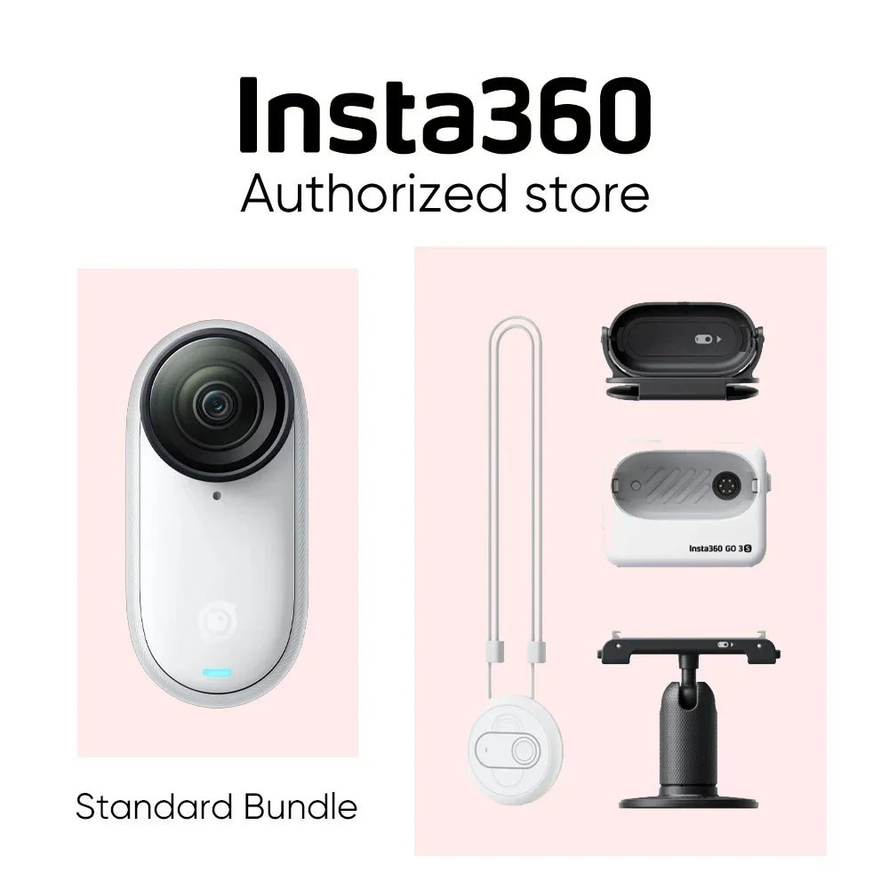 Insta360 GO 3S Mini Action Cam – 4K/200fps, Waterproof, Magnetic & Hands-Free Mounting