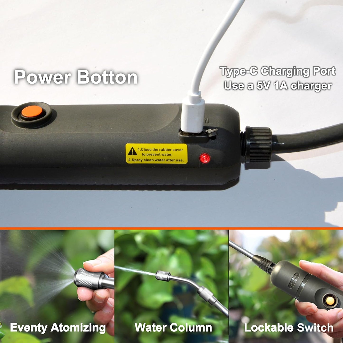 ESX-8 2-Gal Electric Sprayer – 32Gal Coverage, 4000mAh Battery & Telescopic Wand for Precision Spraying