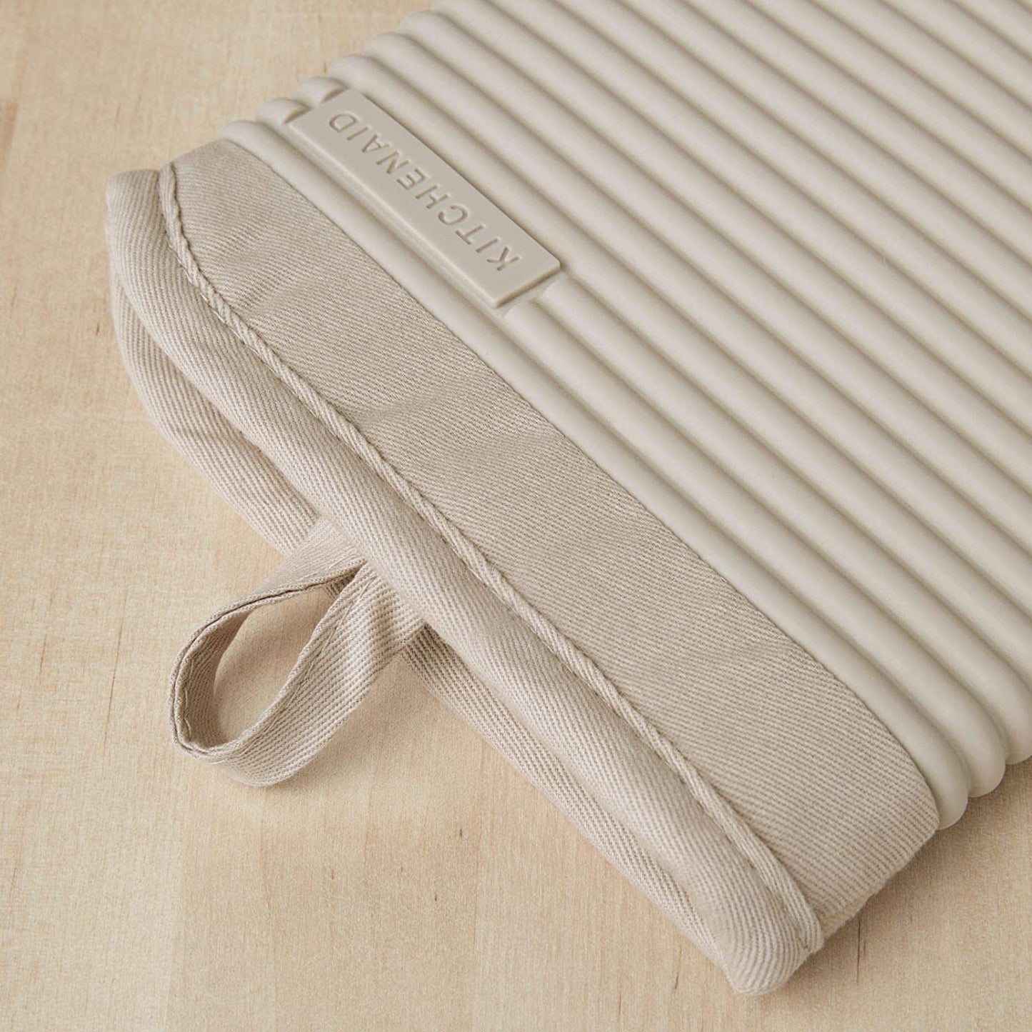 KitchenAid Ribbed Oven Mitts - Waterproof & Extra-Long (7"x13")
