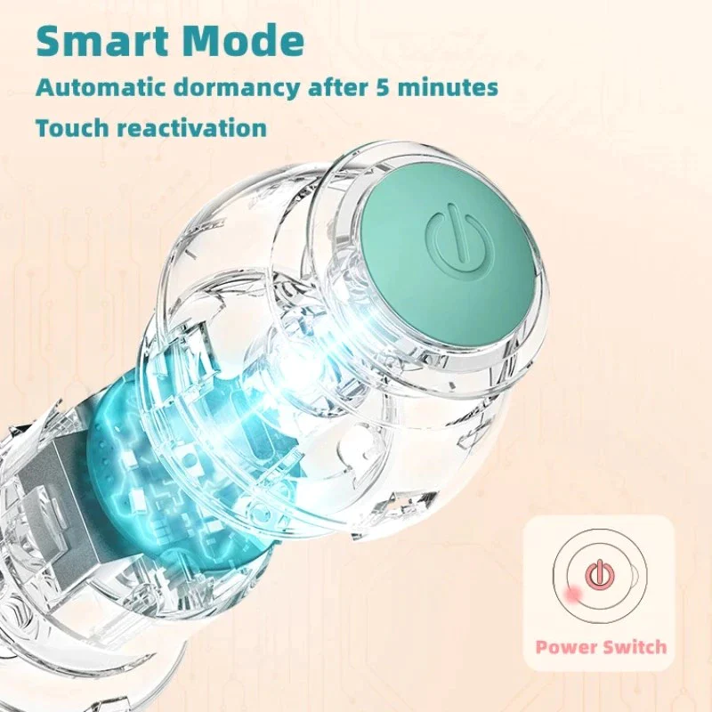 ZoomPaws™ – Self-Moving Smart Ball for Cats & Small Dogs