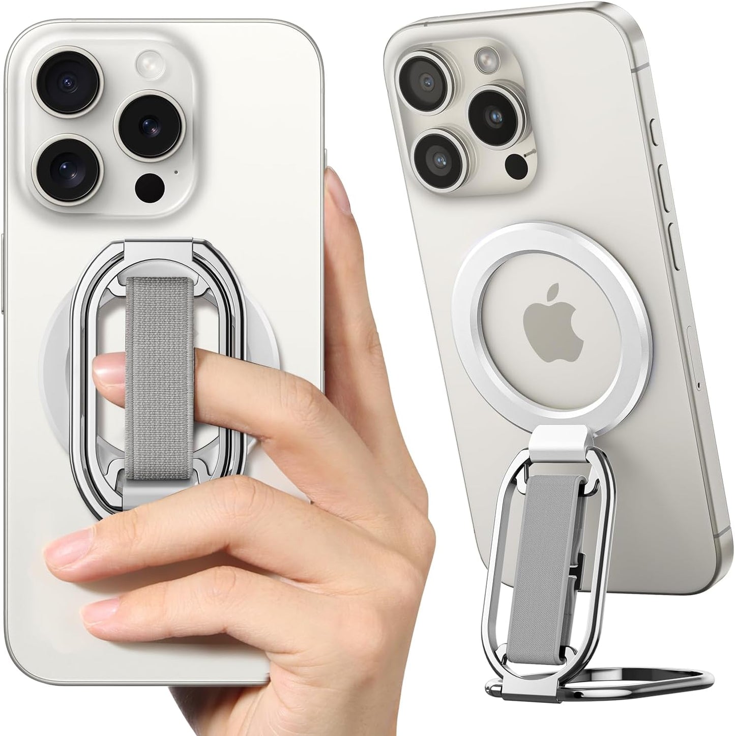 SUPERONE MagSafe Grip - 4-in-1 Kickstand, Loop & Holder (2025)