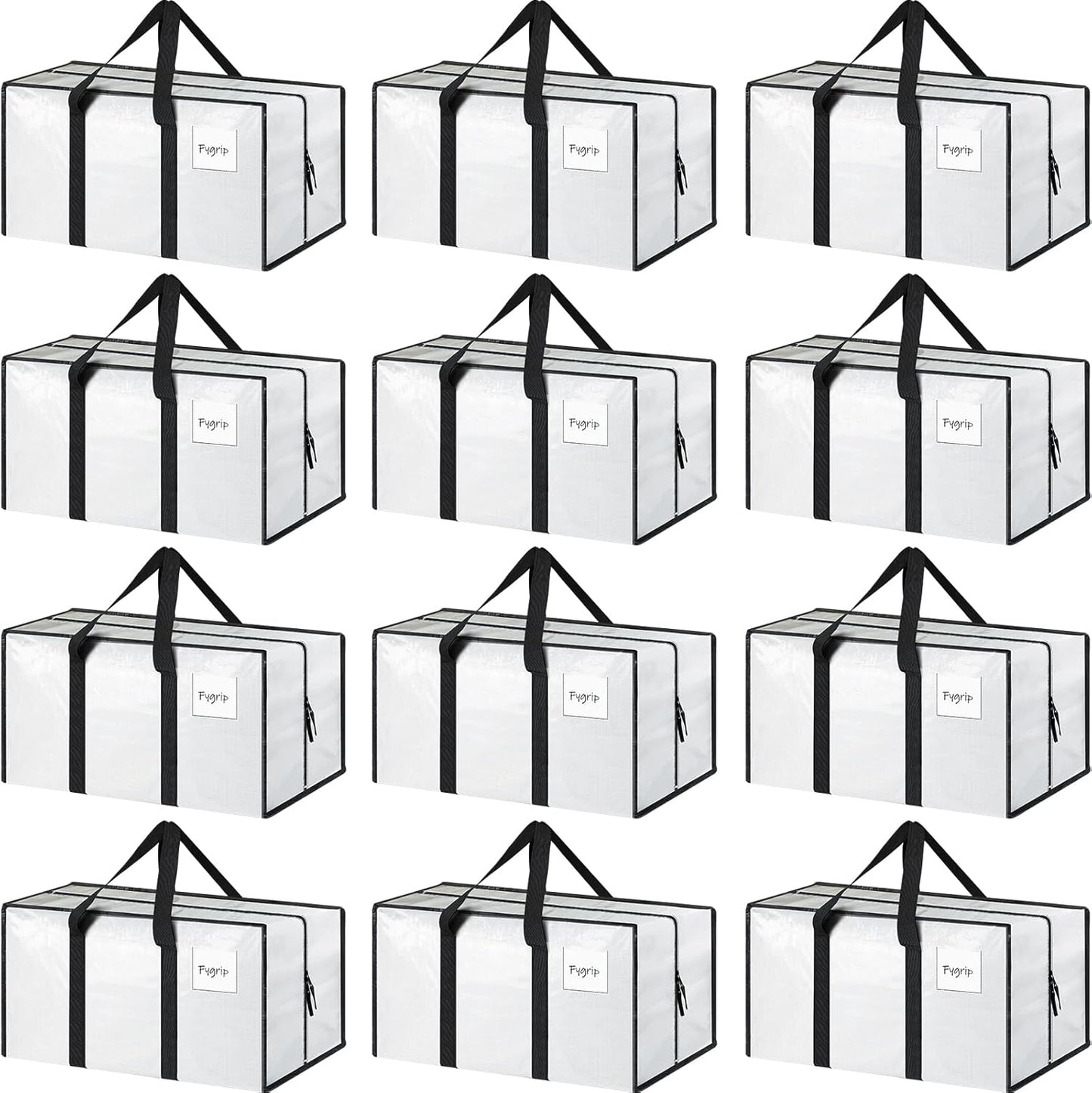Fygrip Moving Bags (12-Pack) - College Storage, 29"L, No Puncture"