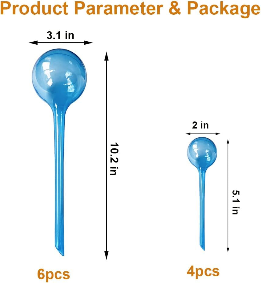 Automatic Watering Globes (10-Pack) - Indoor/Outdoor Use