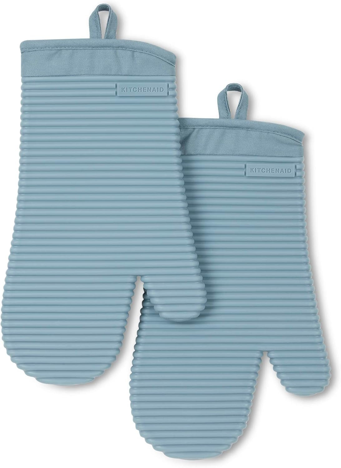 KitchenAid Ribbed Oven Mitts - Waterproof & Extra-Long (7"x13")