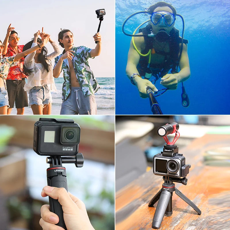 Ulanzi StealthGrip Ultra™ *"Pocket-Sized Vlog Tripod – Extends from 6" to 18" for Ground/Angle Shots