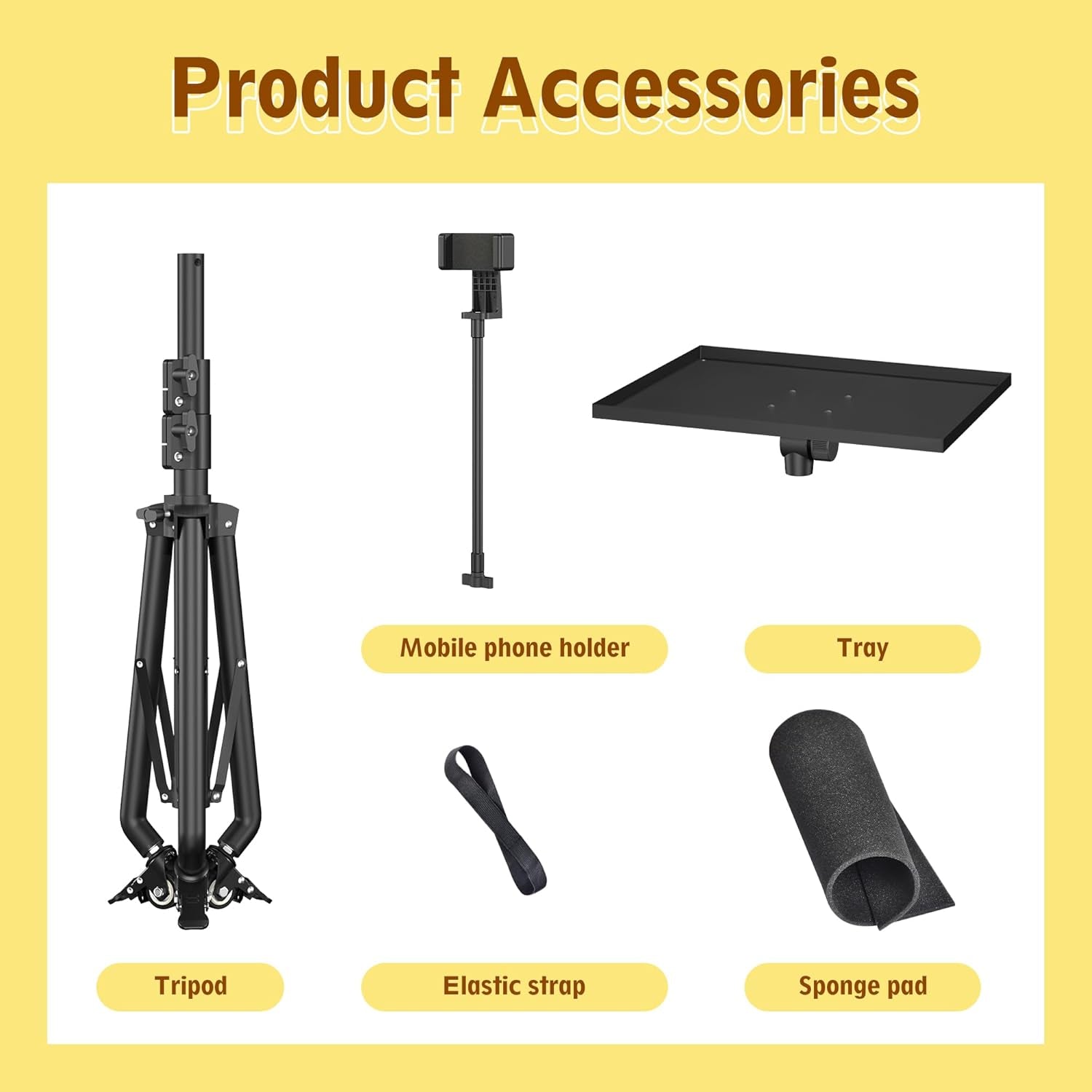 Rolling Laptop Stand - 360° Swivel Casters, Portable & Sturdy