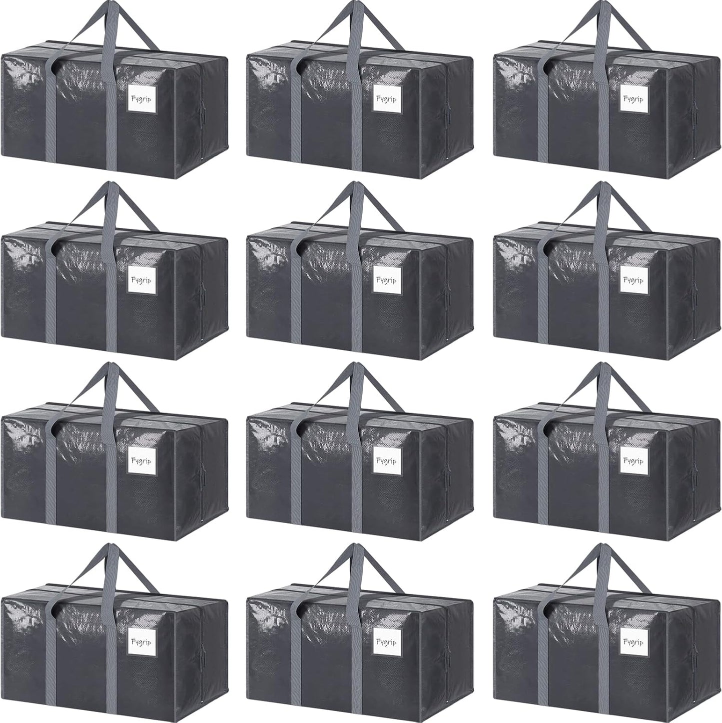 Fygrip Moving Bags (12-Pack) - College Storage, 29"L, No Puncture"