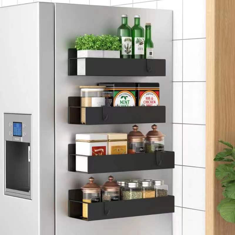 Magnetic Spice Storage - 4-Pack, Strong Hold, Kitchen Space Saver