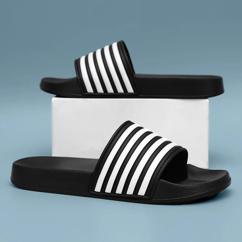 ComfortWave™ XL Men's House Sandals - Soft EVA Platform with Anti-Slip Sole (Beach & Home Use)