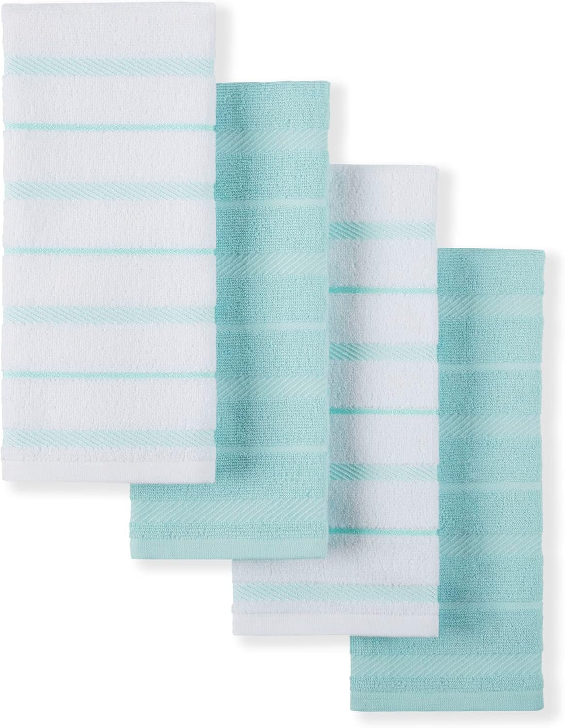 Albany Kitchen Towel Set - 4-Pack Absorbent Cotton (16"x26")
