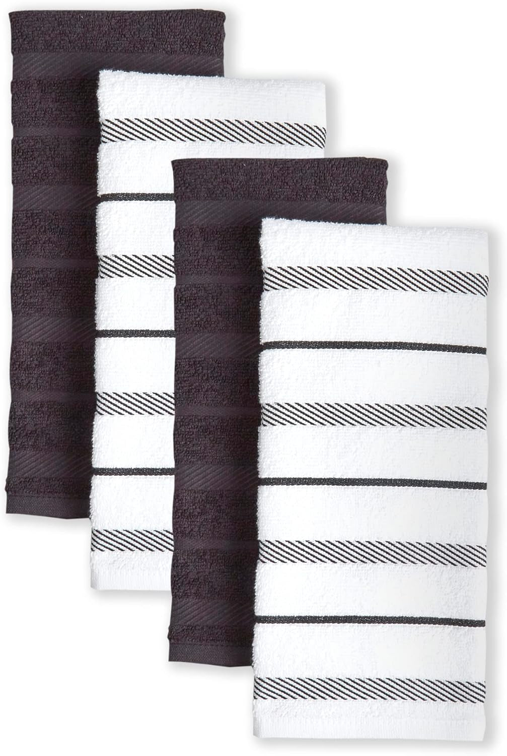 Albany Kitchen Towel Set - 4-Pack Absorbent Cotton (16"x26")