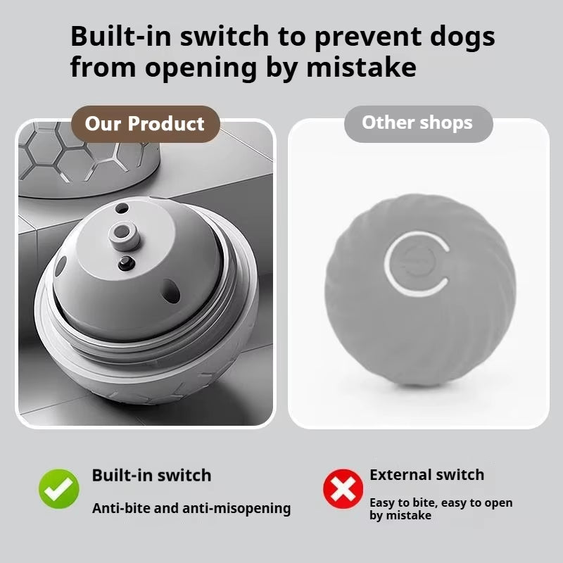 LumaPounce™ Pro - "Smart RGB LED Pet Ball with Auto-Bounce Technology - 4hr Playtime (300mAh USB Rechargeable)