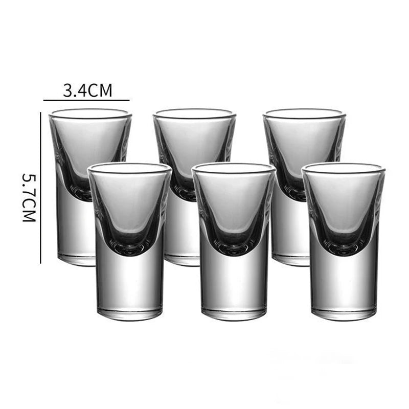 CrystalShot Elite™ - "Premium Thick-Base 15ml Shot Glasses - 12pc/6pc/2pc Sets for Spirits & Baijiu