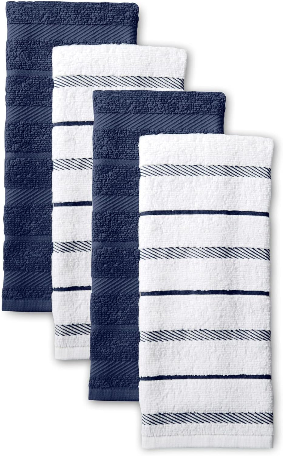 Albany Kitchen Towel Set - 4-Pack Absorbent Cotton (16"x26")