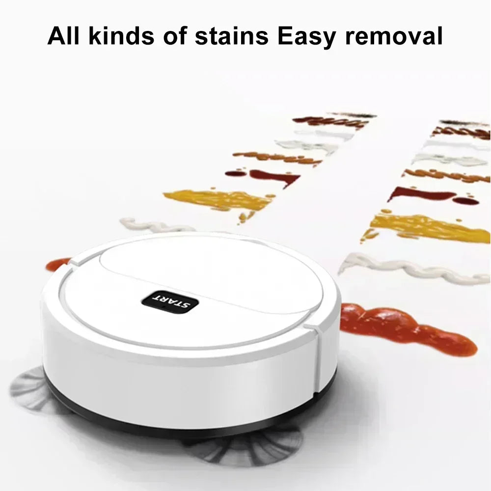Automatic Portable Mini Home Floor Robotic Vacuum Cleaner USB Rechargeable Wet Dry Three-In-One Sweeping Machine for Home, Office