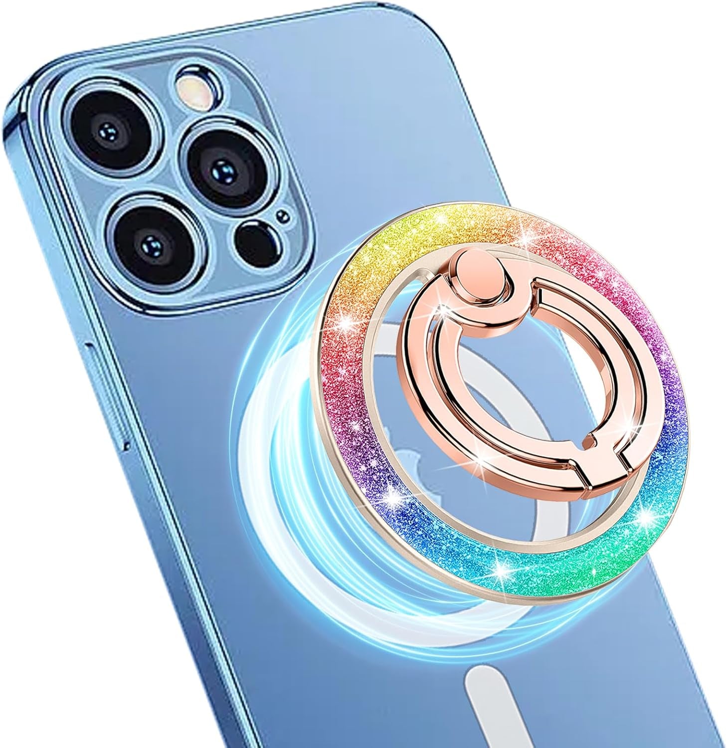Fashion Phone Grip - Glitter Magnetic Stand for All Phones