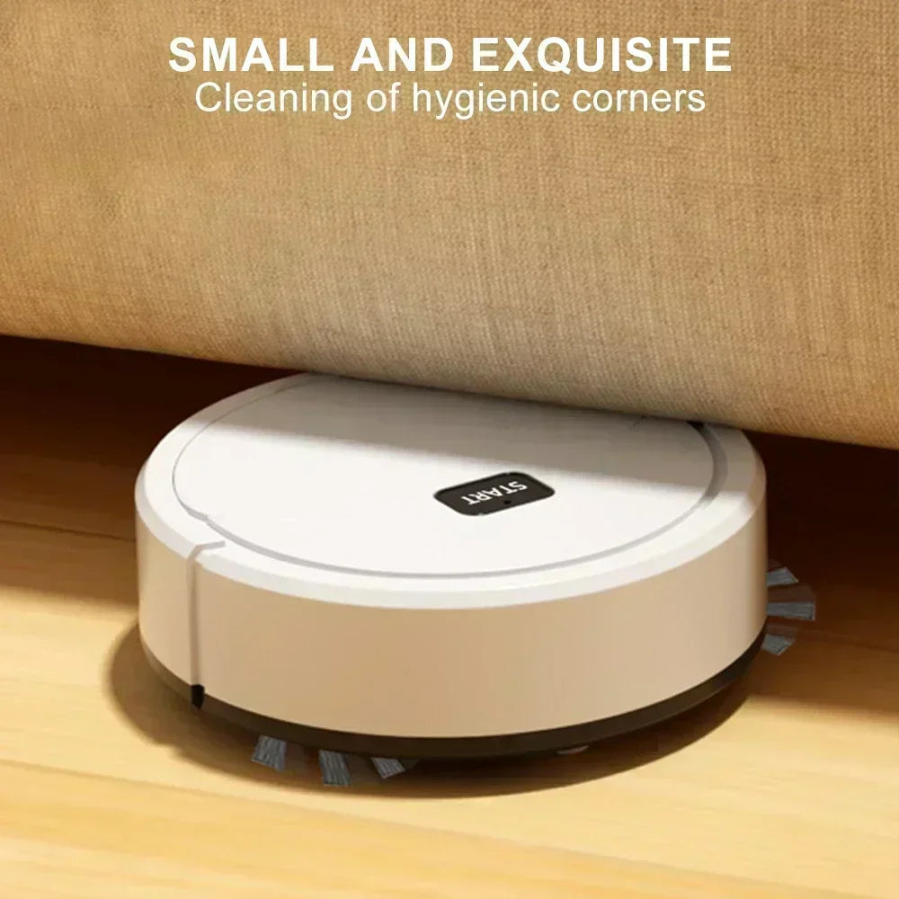 Automatic Portable Mini Home Floor Robotic Vacuum Cleaner USB Rechargeable Wet Dry Three-In-One Sweeping Machine for Home, Office