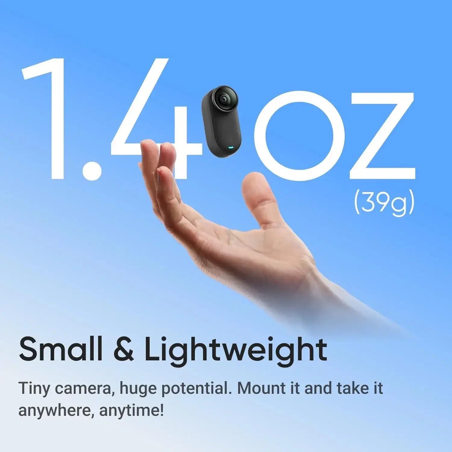 Insta360 GO 3S Mini Action Cam – 4K/200fps, Waterproof, Magnetic & Hands-Free Mounting