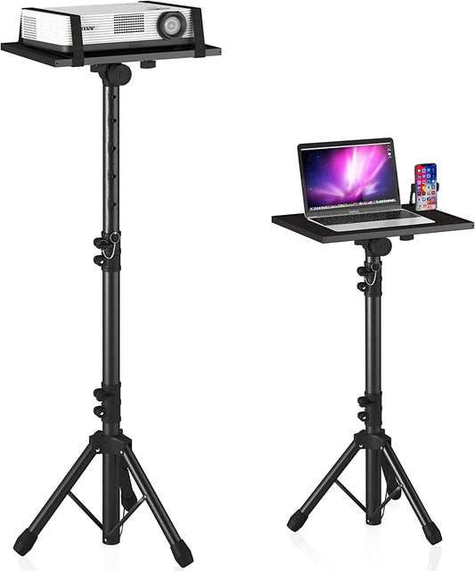 Adjustable Projector Stand (23"-46") w/ Phone Holder - 22lb Capacity