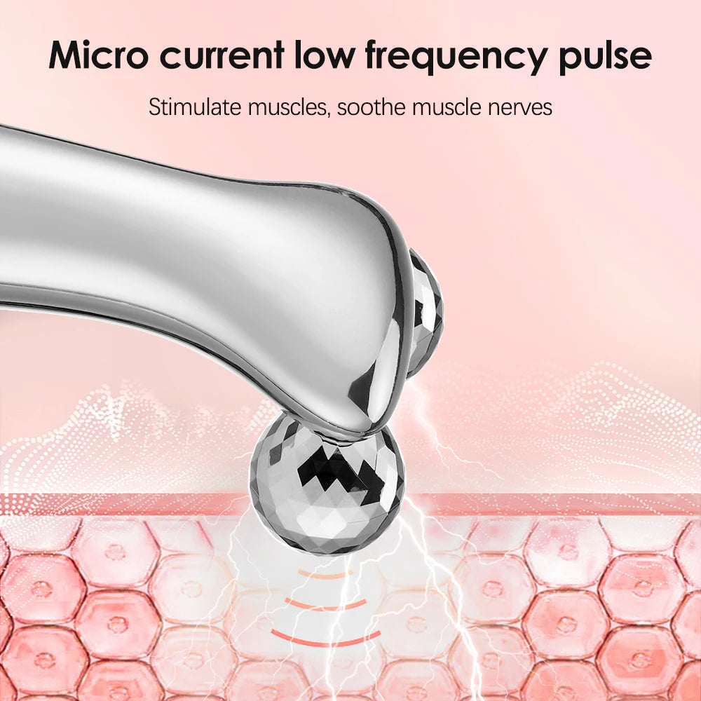 Microcurrent Face Lifter – Anti-Wrinkle Roller for Sagging Skin | At-Home Facelift
