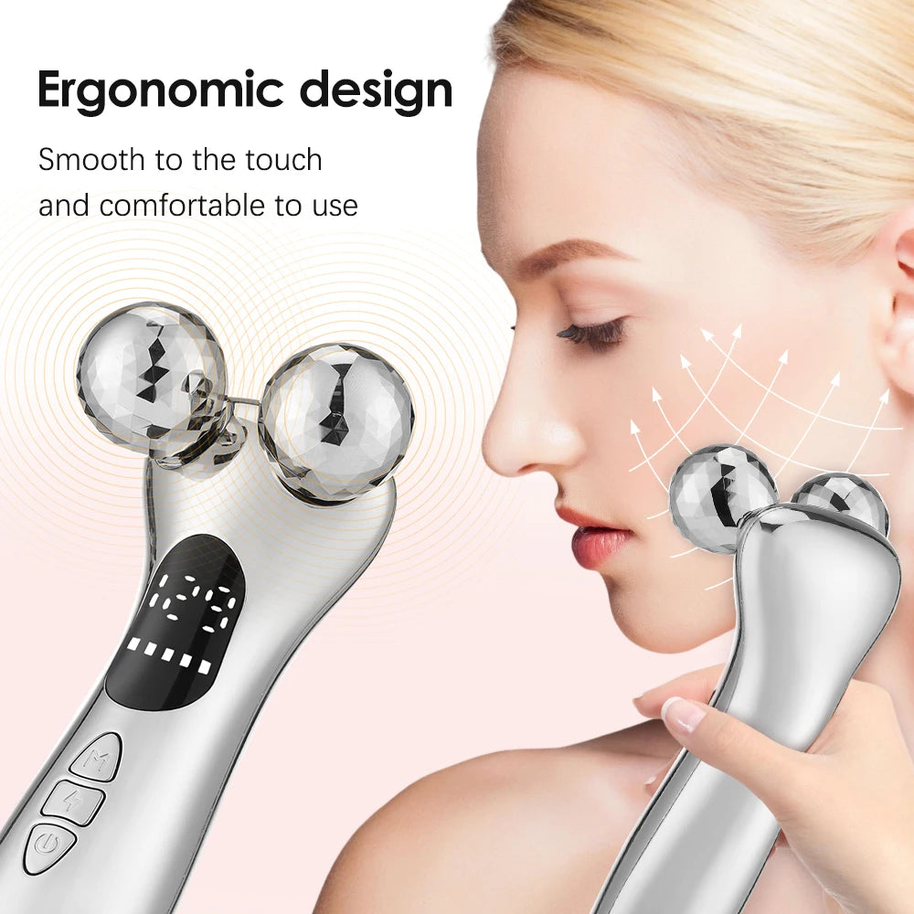 Microcurrent Face Lifter – Anti-Wrinkle Roller for Sagging Skin | At-Home Facelift