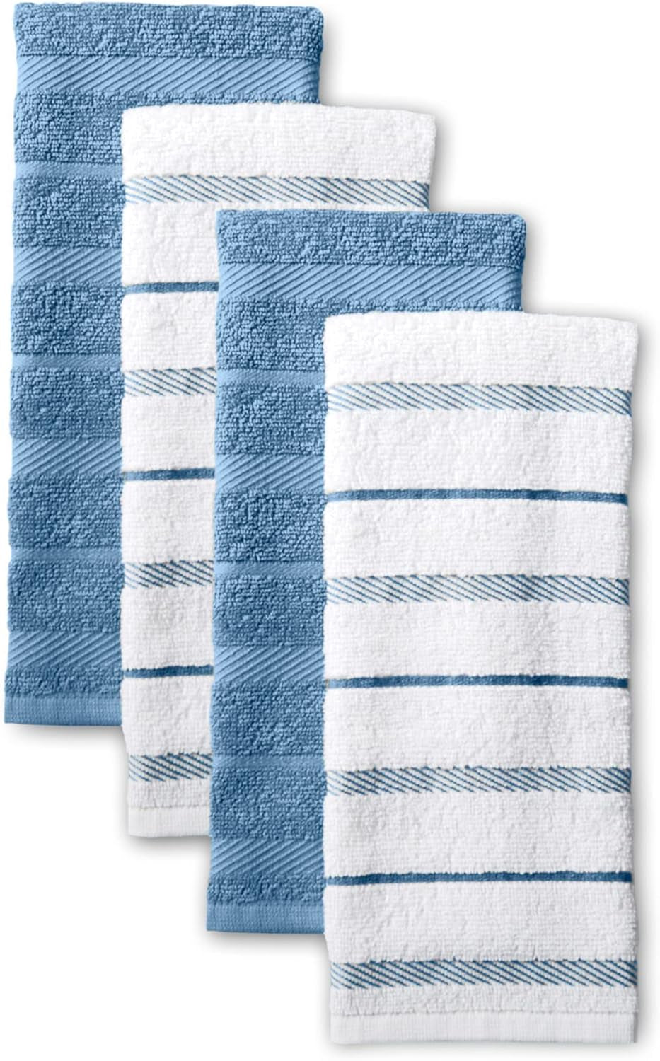 Albany Kitchen Towel Set - 4-Pack Absorbent Cotton (16"x26")