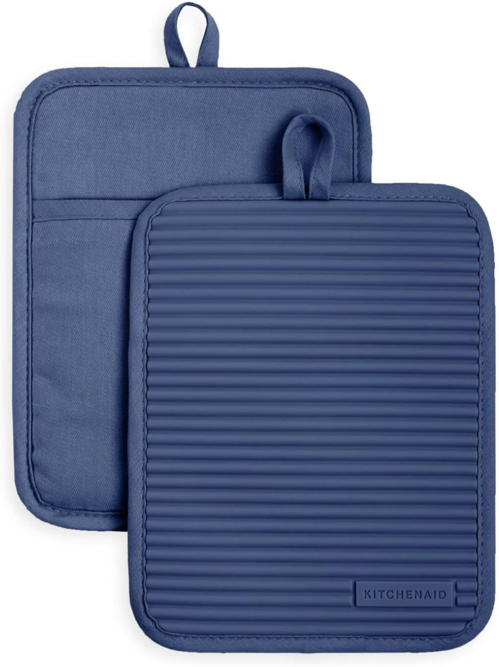 Ribbed Silicone Pot Holders (2-Pack) - Heat Resistant to 500°F