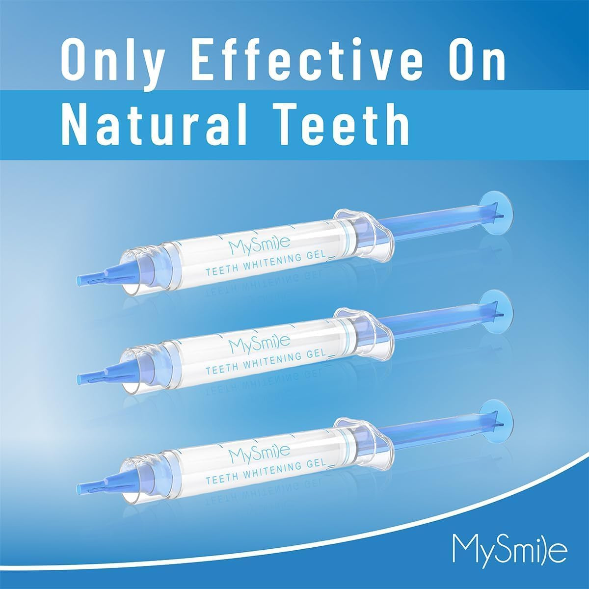 MySmile LED Whitening Kit - 10 Min Treatment, 3 Gel Syringes