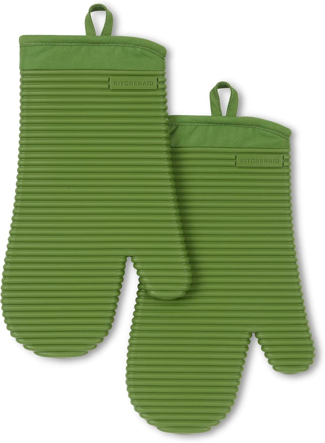 KitchenAid Ribbed Oven Mitts - Waterproof & Extra-Long (7"x13")