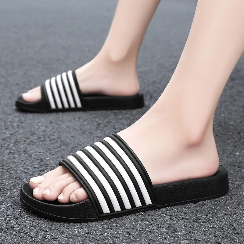 ComfortWave™ XL Men's House Sandals - Soft EVA Platform with Anti-Slip Sole (Beach & Home Use)