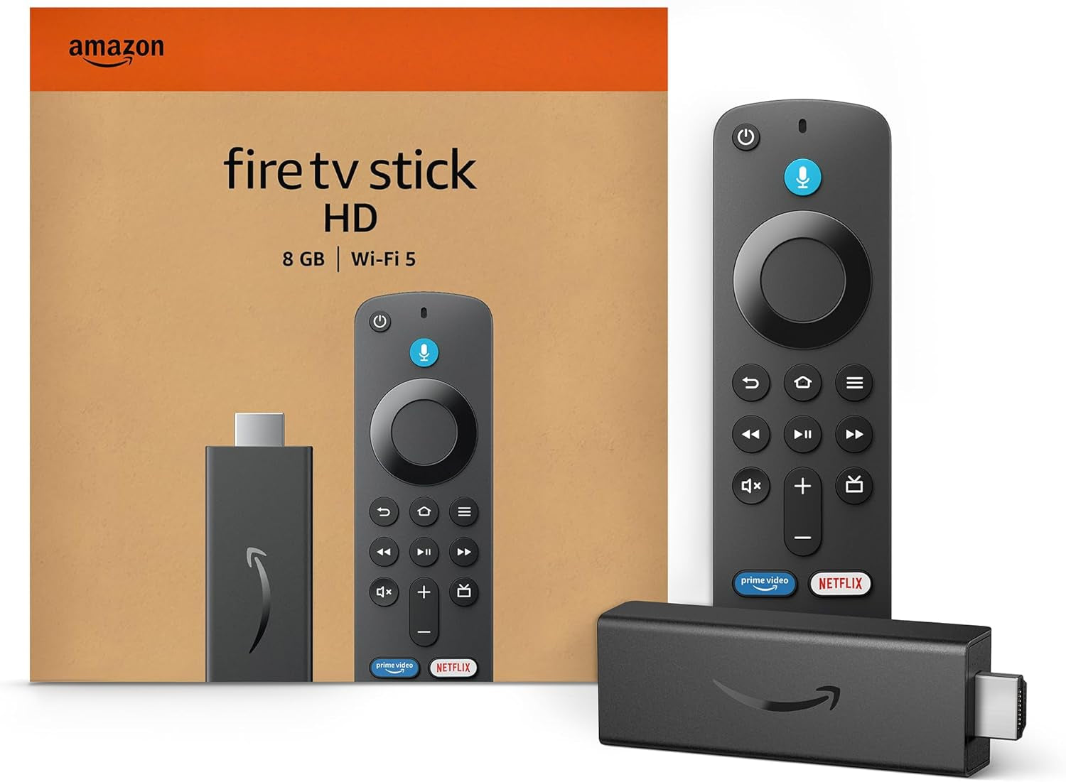 Fire TV Stick HD - Alexa Voice Remote, Free Live TV