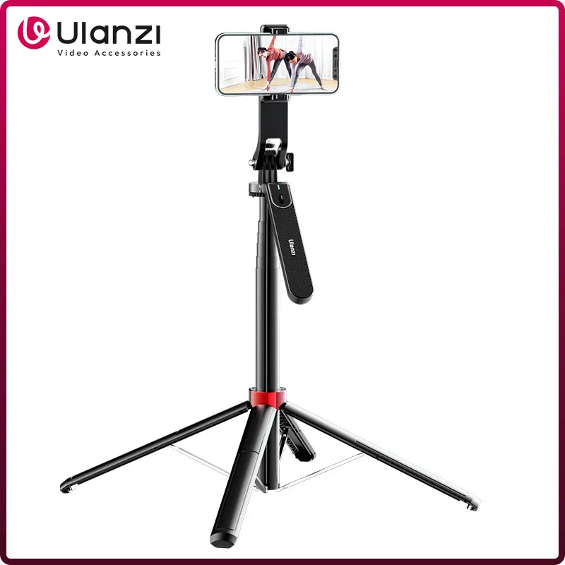 AeroGrip Ultra™ "360° Panoramic Ball Head Tripod – 10m Bluetooth Range for Live Streaming