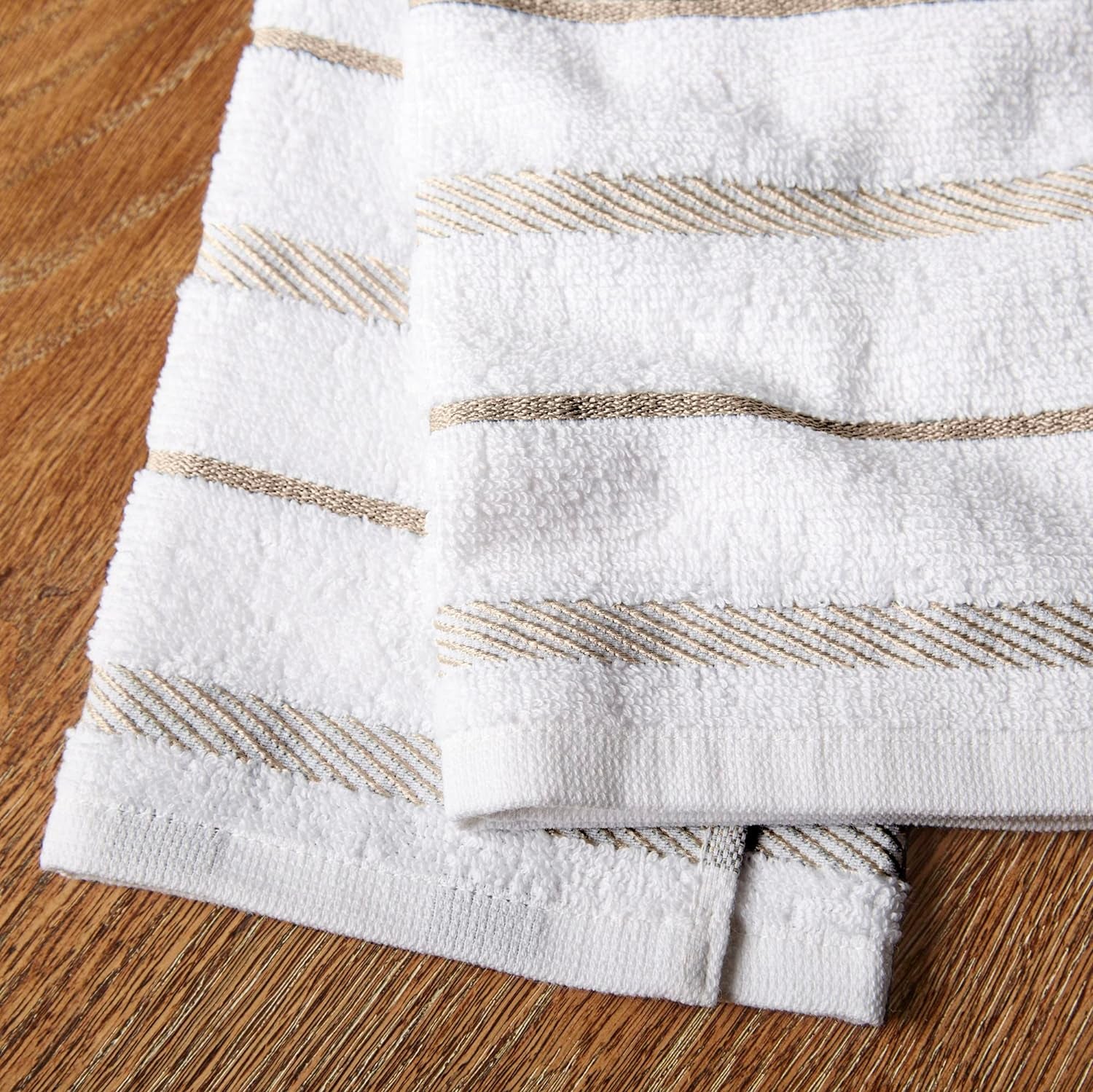 Albany Kitchen Towel Set - 4-Pack Absorbent Cotton (16"x26")