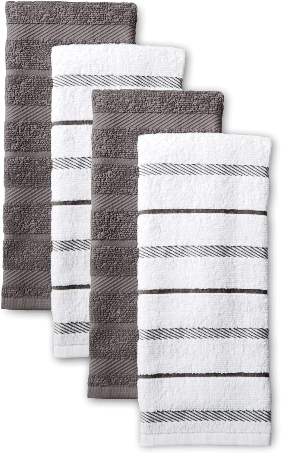 Albany Kitchen Towel Set - 4-Pack Absorbent Cotton (16"x26")