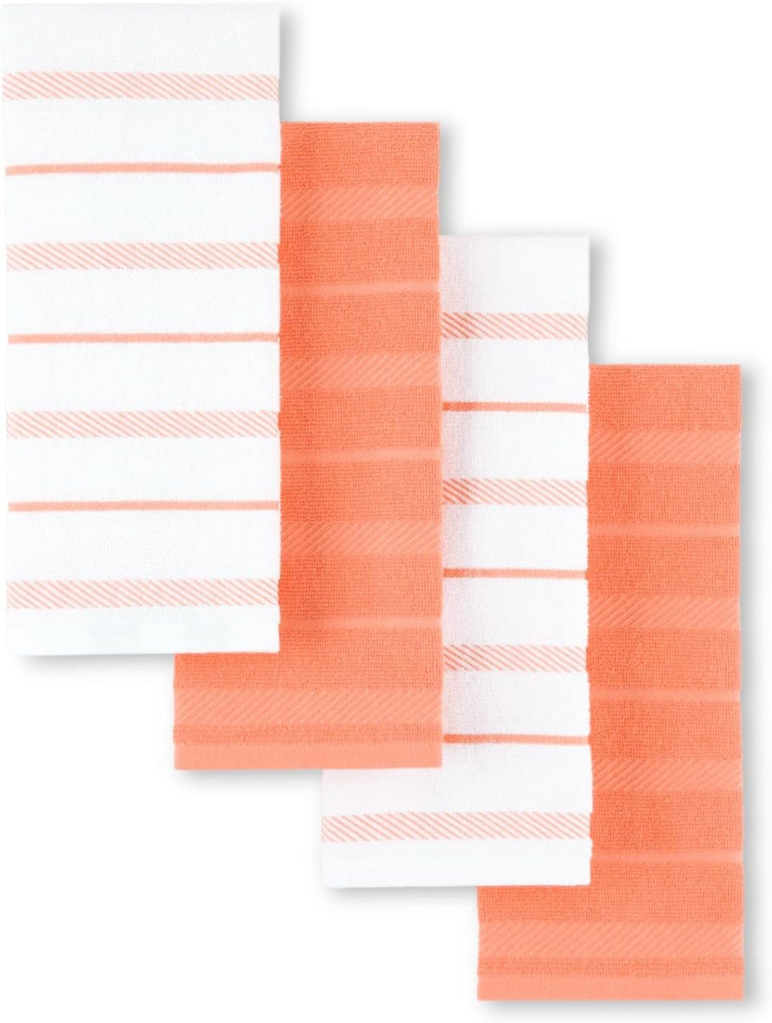 Albany Kitchen Towel Set - 4-Pack Absorbent Cotton (16"x26")
