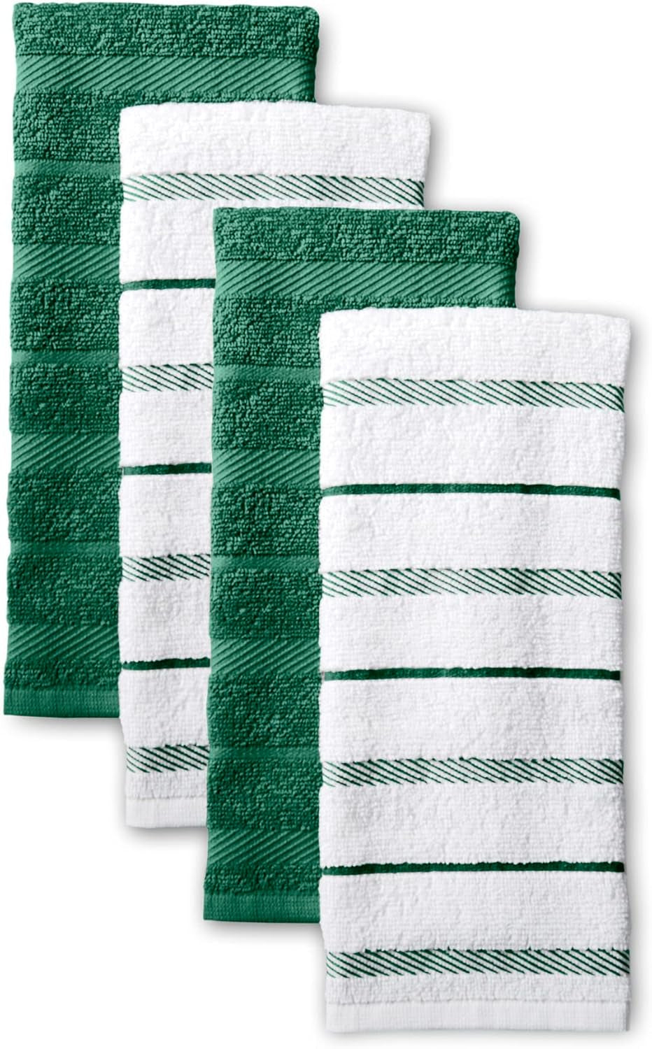 Albany Kitchen Towel Set - 4-Pack Absorbent Cotton (16"x26")