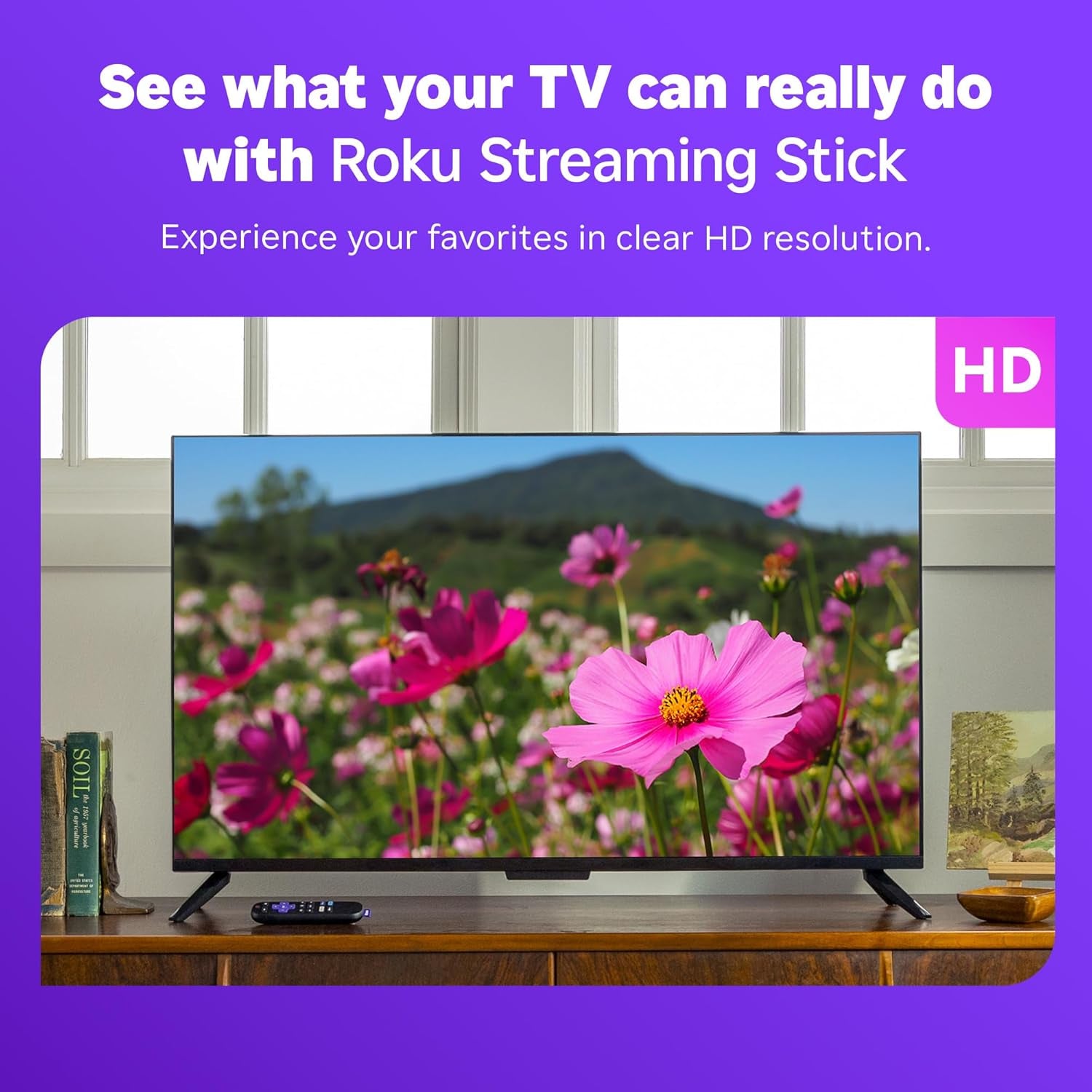Roku Streaming Stick HD - Portable, No Wall Outlet Needed