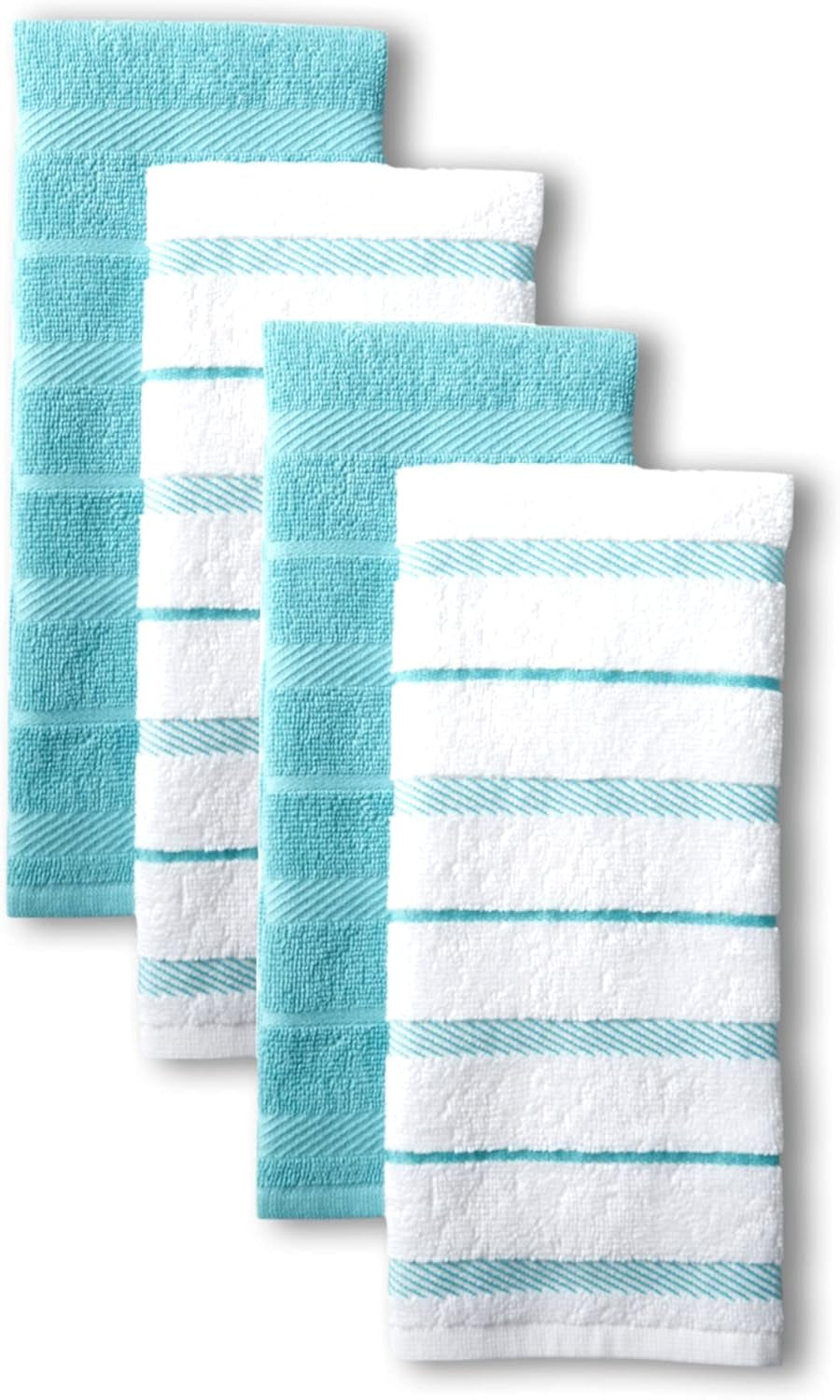 Albany Kitchen Towel Set - 4-Pack Absorbent Cotton (16"x26")